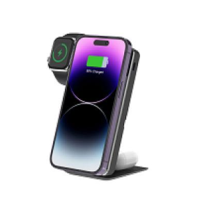 Portable Wireless Charging Station And Magsafe Power Bank (3-In-1)