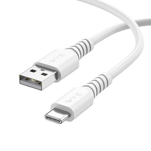 WYE DC63 Charging Cable 0.25 Meters White-USB-A To 8-Pin