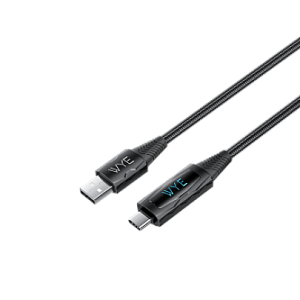 USB-A To USB-C LED Display Charging & Data Cable 1m